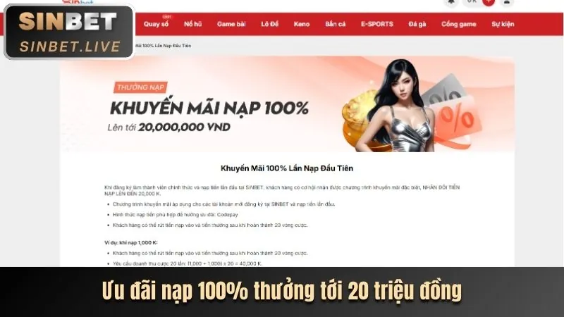 Tiền thưởng chào mừng cho người chơi mới tại ku game